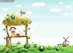 娱乐吃瓜背景素材